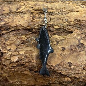 Onyx Shark Fisherman's Necklace Pendant